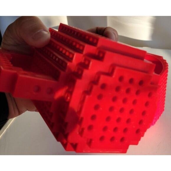 Think Geek Red Build On Brick Mug Tea Coffee Cup BlockBrick Set of 2 - Picture 9 of 9